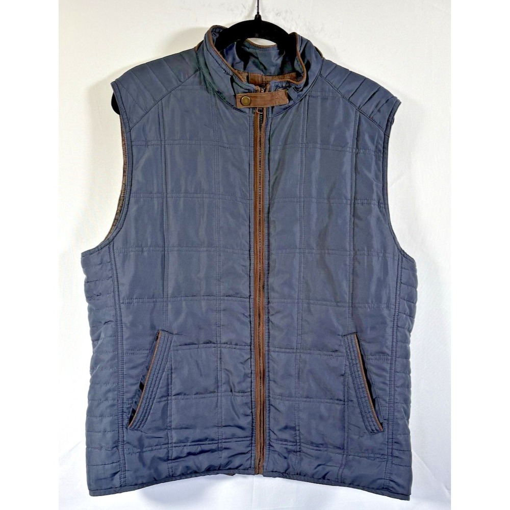 Jos. A. Bank vest size L full zip Navy quilted